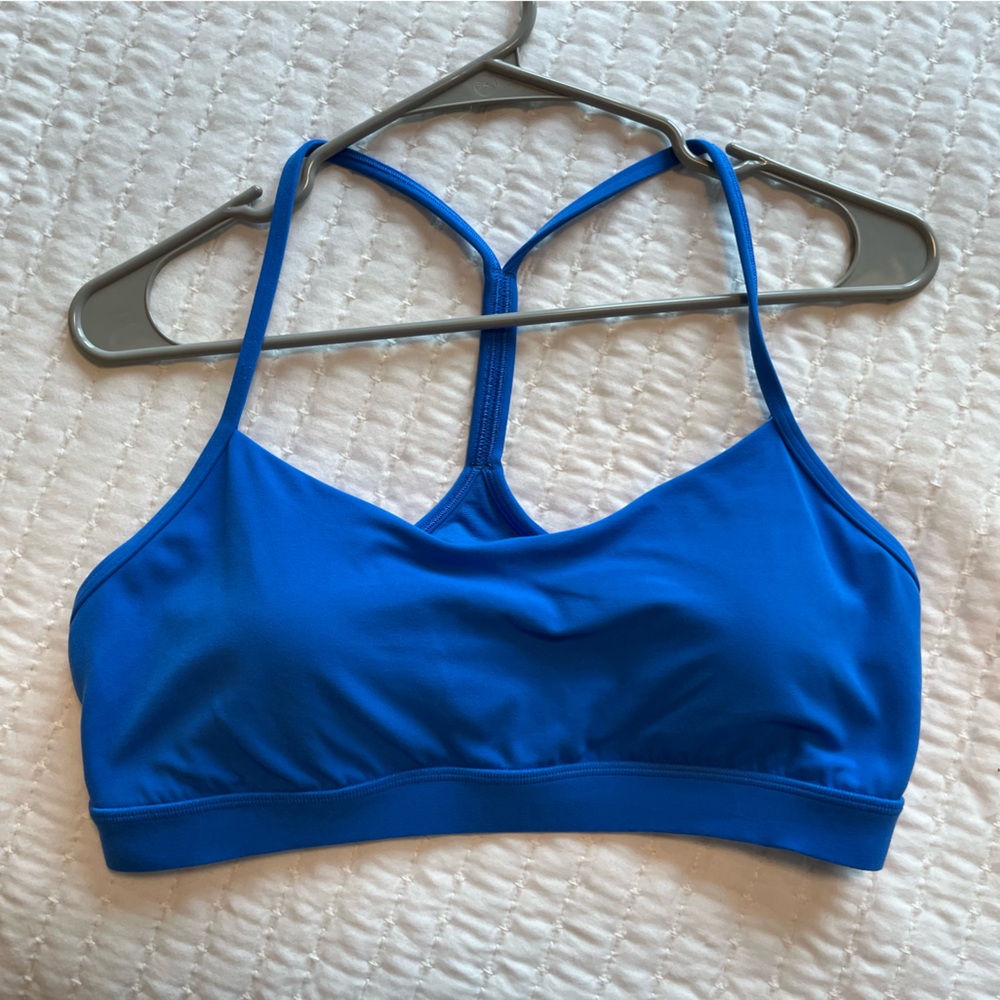 Lululemon Flow Y Nulu Bra Size 14 Blue